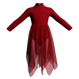 YUN - Costume balletto maniche lunghe con zip YUN3095